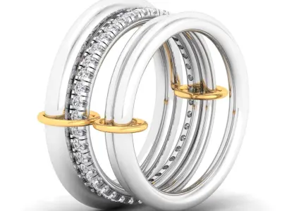 Multi Band Ring 3D print model