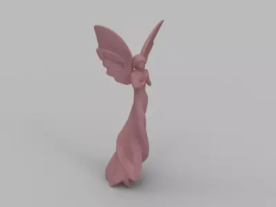 Elegant Fairy Figurine 3D print model