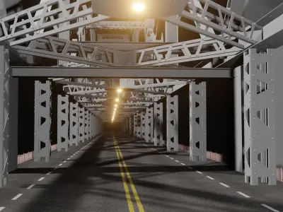 Howrah Bridge India kolkata 3D model