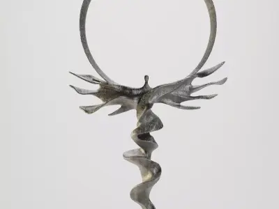 Abstract Human Ascension Sculpture 3D model