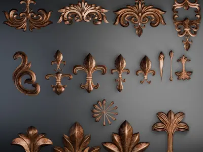 Ornament Pack 3D model