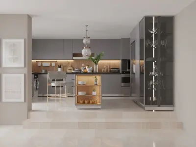 MODERN KITCHEN DESIGN  3D model
