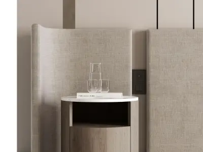 Headboard Wall Panel Composition 18 3D model
