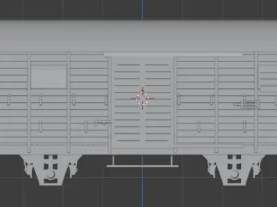 H0 1-87 scale Gr 20 freight car 3D print model