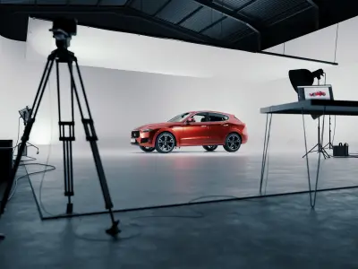 Automotive photo studio for Blender Cycles SWR2 3D model