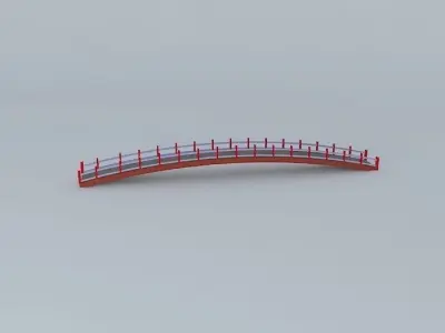 Pingtung City Bay Bridge after car Free 3D model