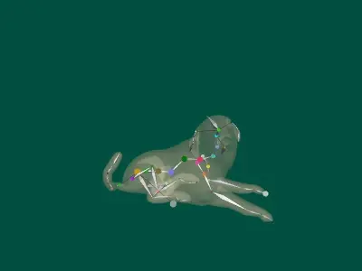 Saint Bernard  Low-poly 3D model