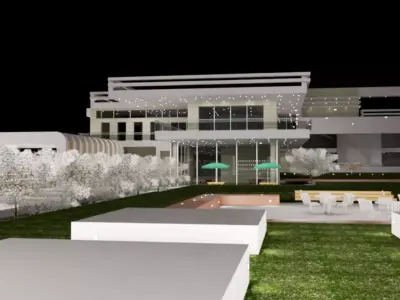 Modern design villa 3D model