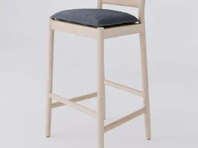 DWR Terassi Barstool 3D model