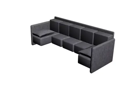 Grey Sofa 3D model