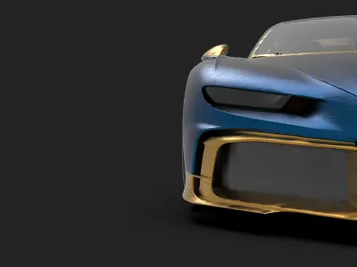 Bugatti chiron 3D model by haideralid41