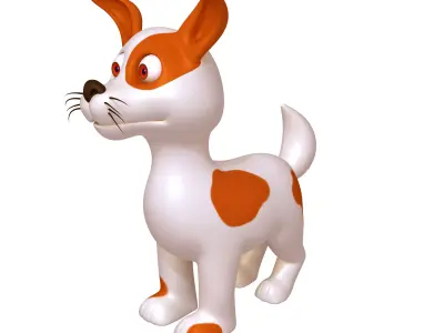 Dog Cartoon 3D model