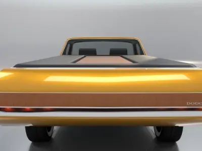 Dodge Deora Low Poly 3D model