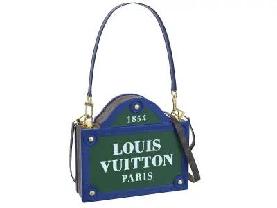 Louis Vuitton Petite Malle Bag M23496 Low-poly 3D model