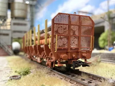 ROLLS-0032 Swedish SJ Litt Lp801 Stake Car H0-scale 3D print model