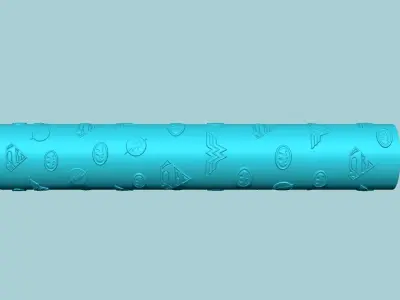 Texture Roll 78 DC Positive - Fondant Decoration Maker 3D print model
