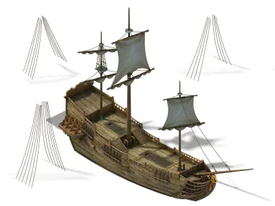 Game Palace - Ship 01 3D model