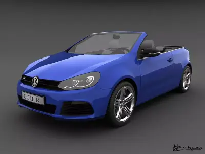 Volkswagen Golf R Cabriolet 2014 3D model