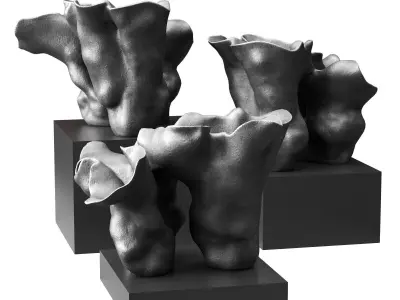 Levadnaja Solomeya vase Low-poly 3D model