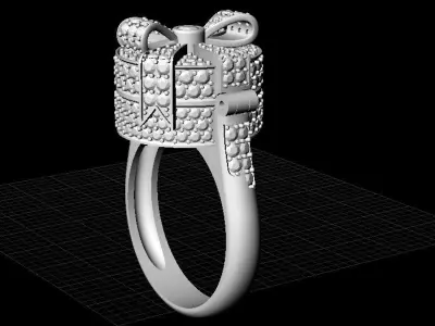 Alessio Boschi Surprise me ring 3D print model