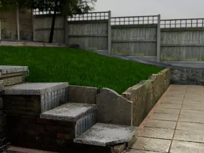 Horrible Garden Scene Free 3D model