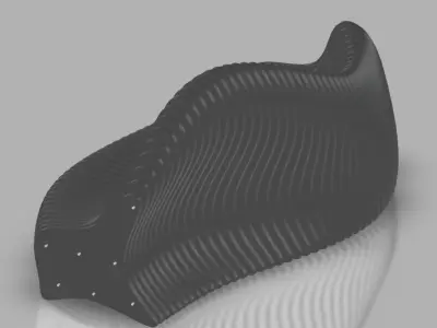 Bench for self-assembly 3D model