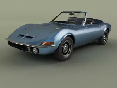 Opel GT Convertible 3D model