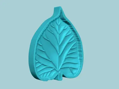 American Basswood Leaf - Molding Artificial EVA Craft 3D print model