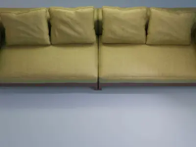  Furniture Studio couch 3D model   Low-poly 3D model