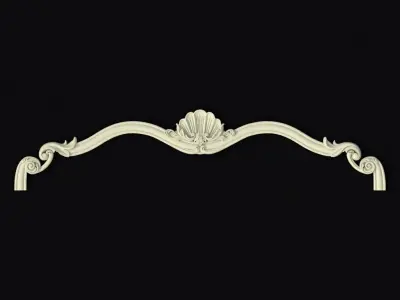 Central decor ornament for furniture 3D model 433
