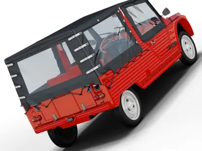 Citroen Mehari with cover 3D model