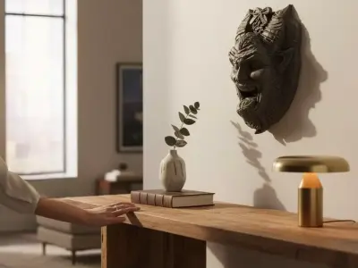 krampus medal decoration christmas 3D print model