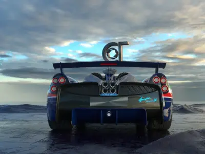 Pagani Huayra Tricolore 2021 3D model 3D model