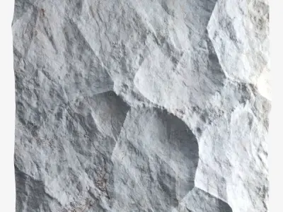 326-RockPanel piece of rock 3D model