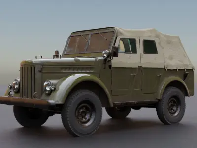 GAZ 69 3D model by gtraicer