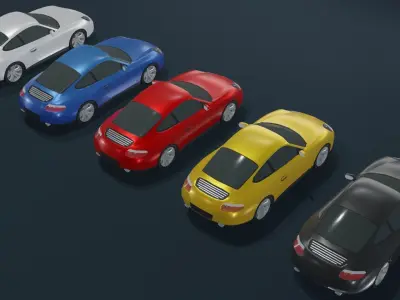 Coupe Car Generic Low-poly 3D model