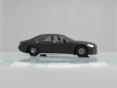 MERCEDES S-CLASS - low poly  3D model