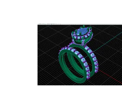  Twins ring  3D print model
