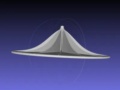 Extreme Pressure Radial Compressor Impeller Model 3D print model