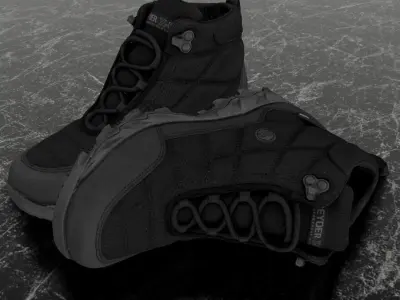 GREYDER X PRO - 3D BOOTS  Low-poly 3D model
