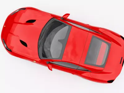 Ferrari Portofino 2018 Low-poly 3D model