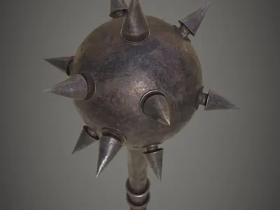 Medieval Mace Low-poly 3D model