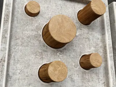 Stone hole panel n3 3D model