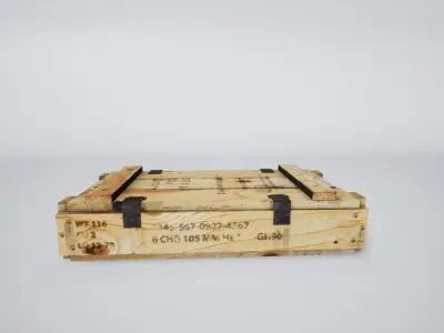 2- weapon crate Low-poly 3D model