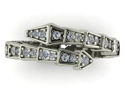 Serpant Ring-Printable Model 3D print model