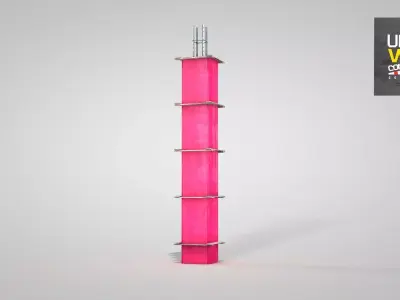 Reinforced Concrete Pillar 3D model