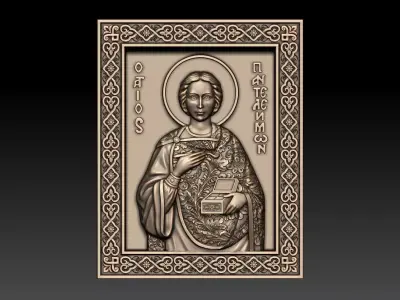 Saint Panteleimon the Healer 2 3D model