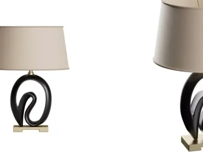 Agate Table Lamp 3D model