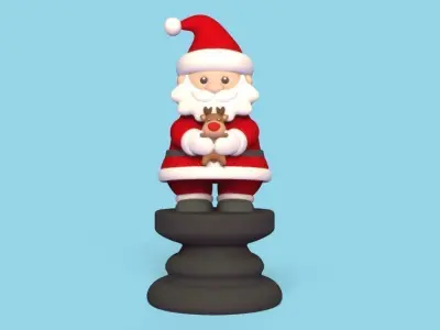 Christmas Chess 3D print model