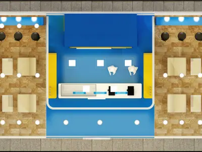 Booth Exhibition  Ice cream 3D model